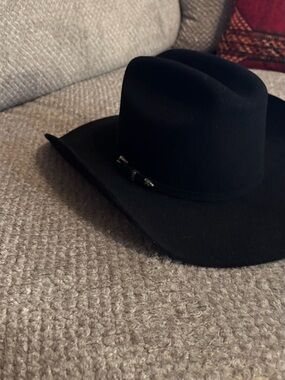 Cody James 3X Black Felt Cowboy Hat Size 7 1/4 Western Wool Blend